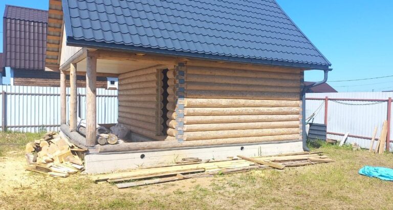 Строительство бани под крышу